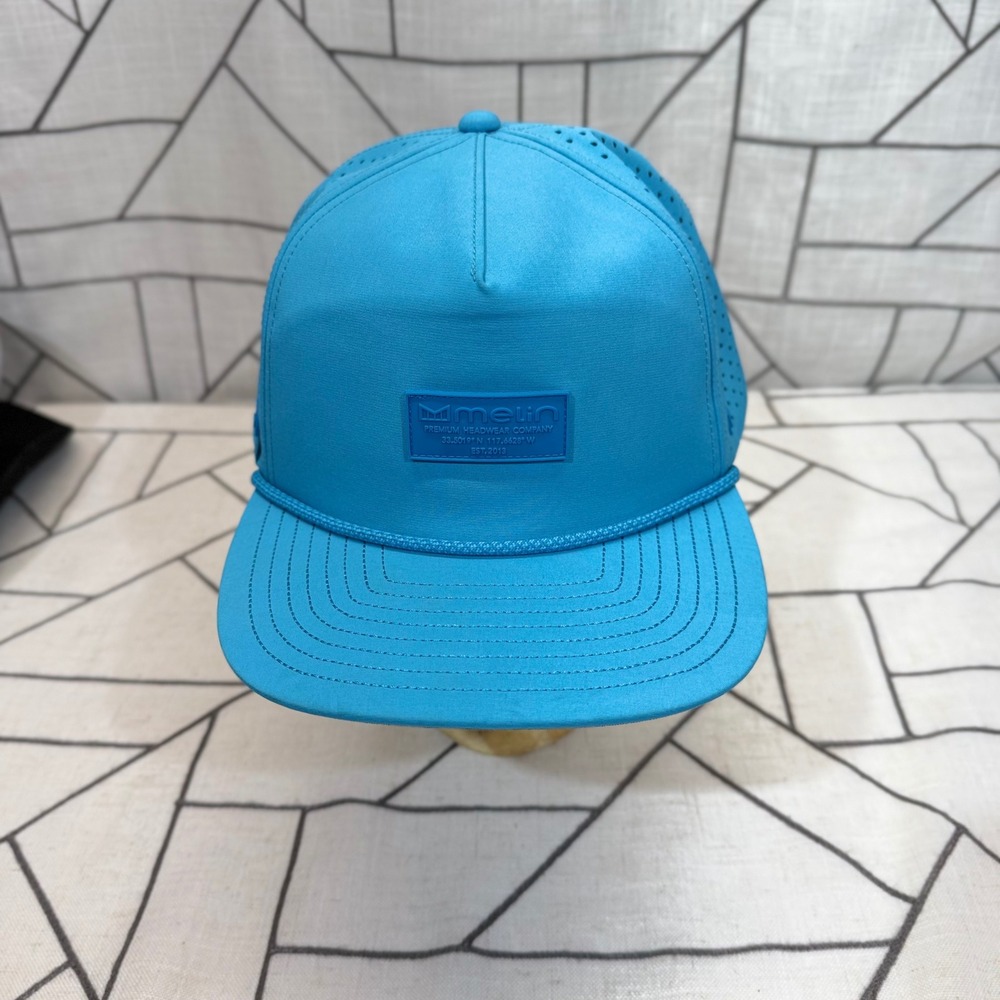 Melin Coronado Hydro Hat XL Blue Floral Reveal Snapback Water Resistant Cap